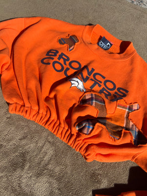 Broncos cinched sweater