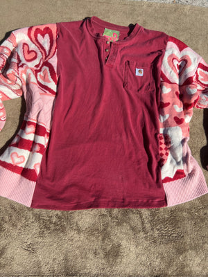 Heart on my sleeve sweater