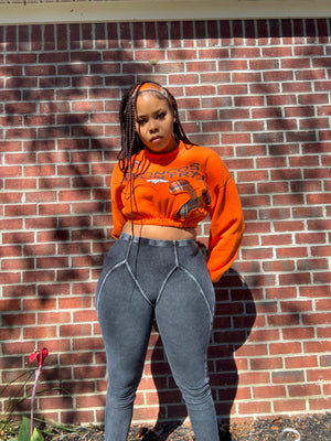 Broncos cinched sweater