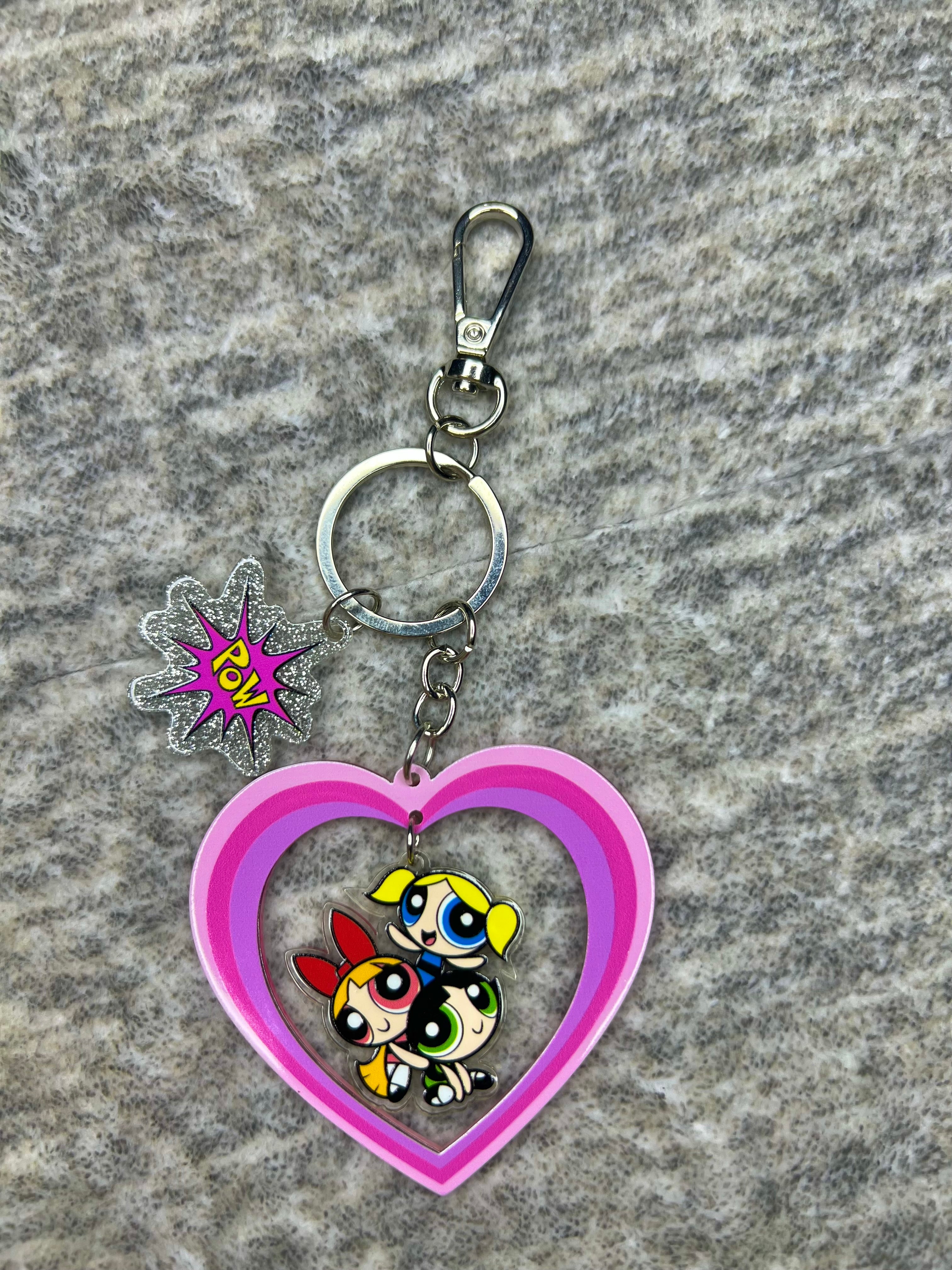 Powerpuff girls keychains