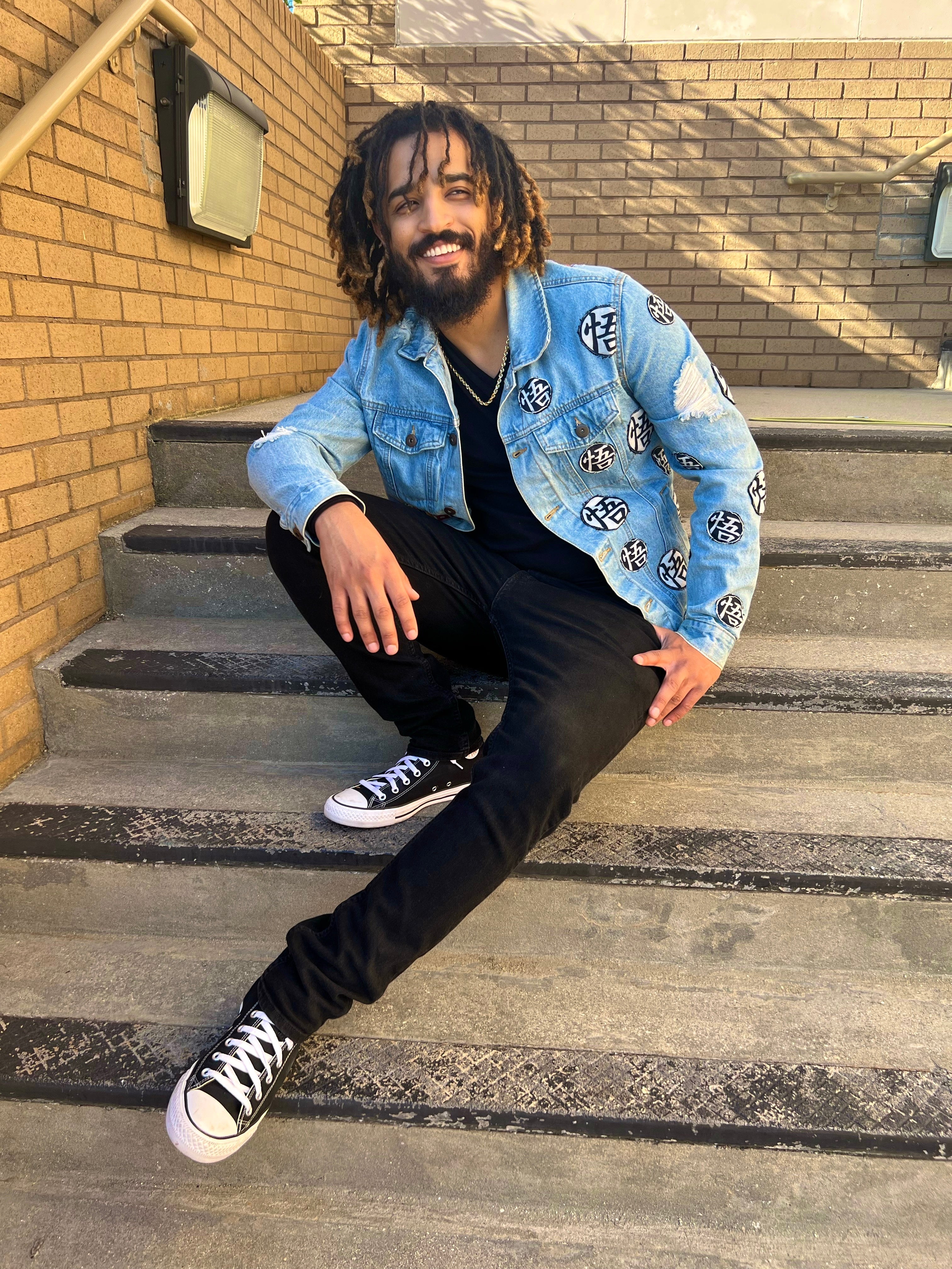 Goku transformation patch jacket