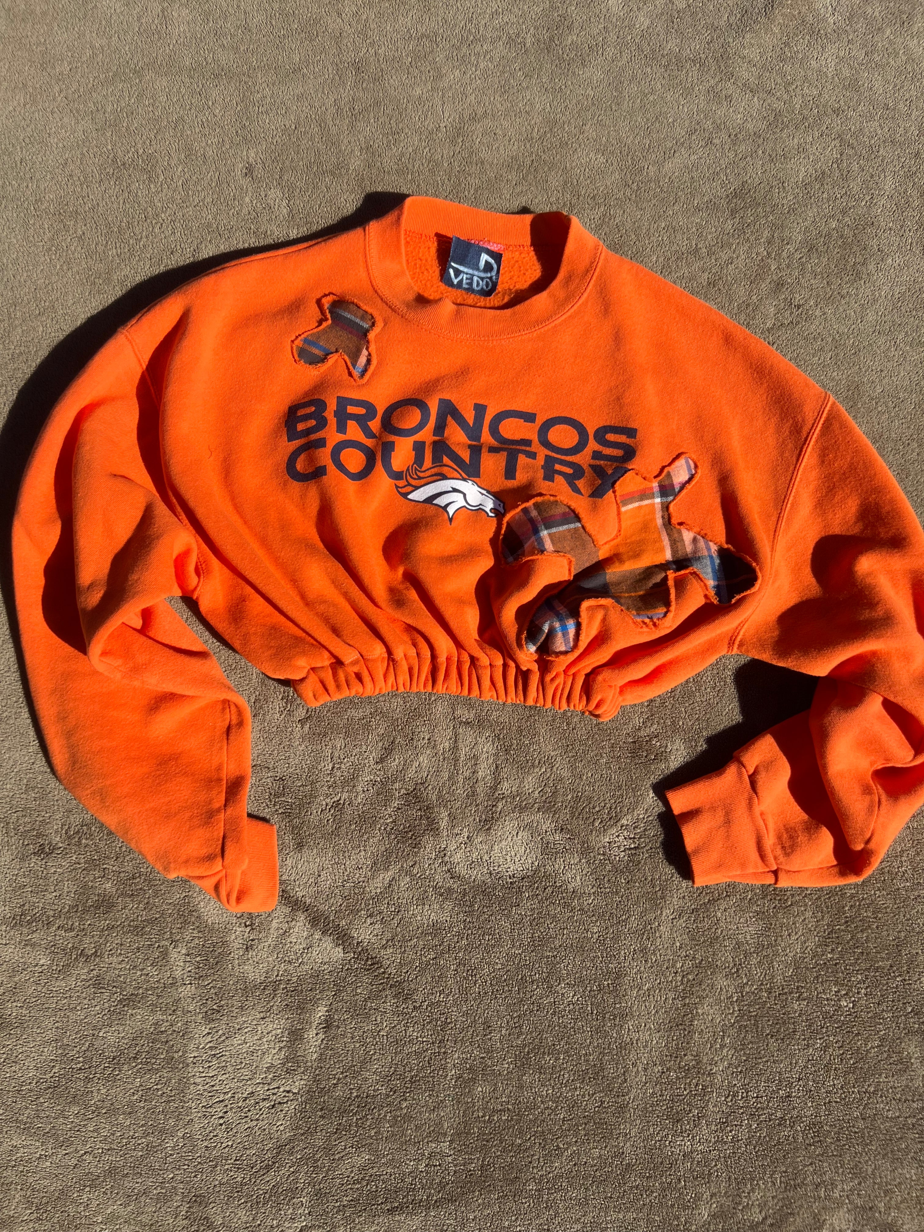 Broncos cinched sweater