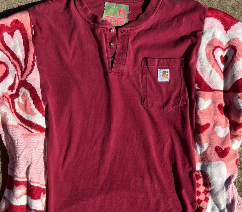 Heart on my sleeve sweater